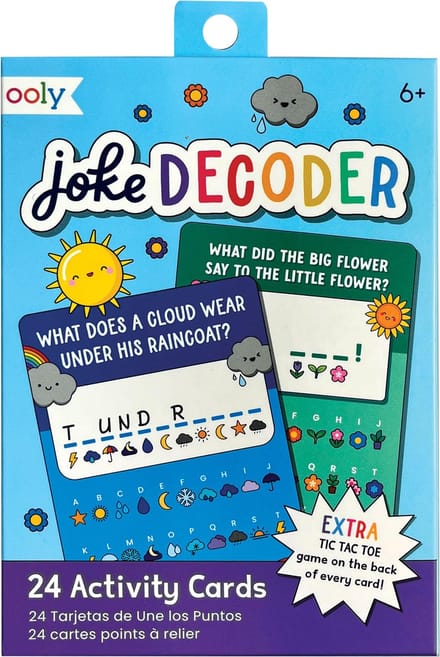 Ooly - Joke Decoder - Activity cards - 24 Moppen/ontdekkingskaarten