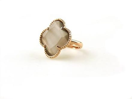 model Fiori ring in zilver roos verguld lichtgrijs