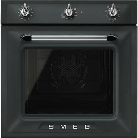SMEG Thermogeventileerd Oven Oven , Victoria, 60 cm, Thermogeventileerd, Zwart, A, Vapor Clean