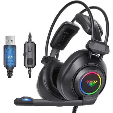 Aula S600 Professional Wired Gaming Headset Lightweight Noise Canceling
