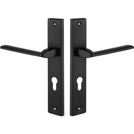 Kuchinox Zambia Deurklink Zwart - Schedel 72mm - Cilindergat