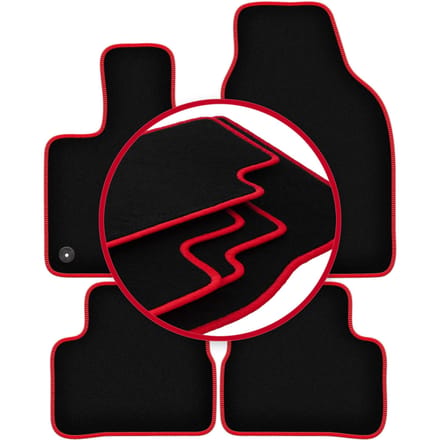 CARLUX-RED automatten voor: Fiat E-500 / 500 Electric hatchback (2020-)