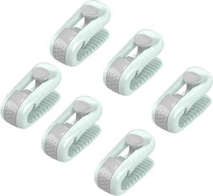 YONO Dekbedclips met Opbergbox – Klemmen – Knijpers – Dekbed Clips 6 Stuks – Lichtgroen
