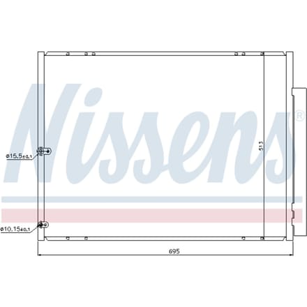 Condensator, airconditioning NISSENS 940297