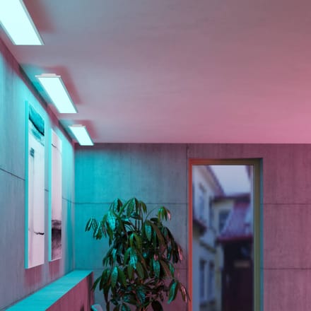 EGLO connect.z Moradillo Smart LED Paneel - 119.5 x 15 cm - Wit - Instelbaar RGB & wit licht - Dimbaar - Zigbee
