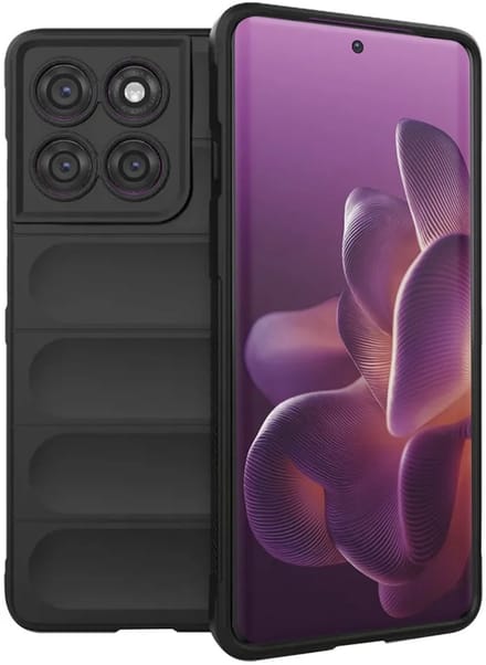 Hoesje geschikt voor Motorola Edge 60 Pro - Techsuit Magic Shield Silicone Back Cover - Zwart