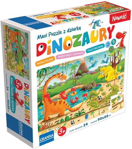 Maxi Puzzle dinozaury - Maxi-puzzel dinosaurussen
