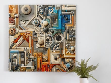 Kunstprint | Wanddecoratie | Dibond | 20 × 20 cm