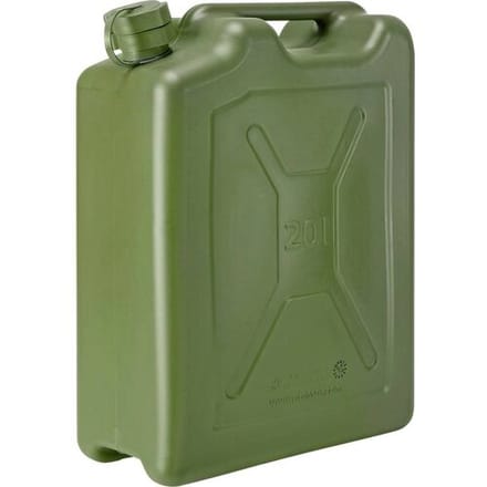 Jerrycan polyethyleen benzinejerrycan met dubbel compartiment en flexibele schenktuit Pressol