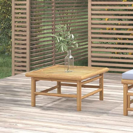 vidaXL - Tuintafel - 65x55x30 - cm - bamboe