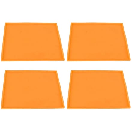 4 Pièces Tapis Déshydrateur en Silicone Qualité Alimentaire Résistance Haute Température Empêche le Collage Fruit orange