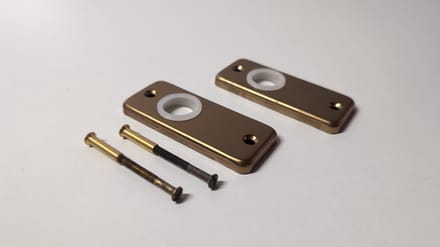 meester smid patentrozet Aluminium/brons