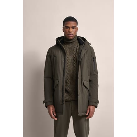 Bugatti Herren Parka met gebreide binnenkraag