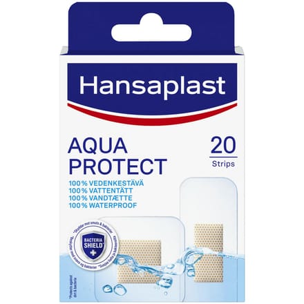Hansaplast Aqua Protect 100% Waterproof Pleisters 20 st
