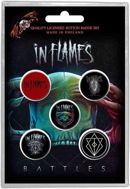 In Flames - Battles Badge/button - Set van 5 - Multicolours