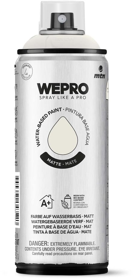 Spuitbus Grijs Fortuna Mat MTN WEPRO WATER-BASED PAINT 400ML
