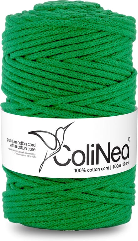ColiNea - Touw - katoenen - koord - Katoenkoord - macramé - 5 mm x 100 m - groen kleur