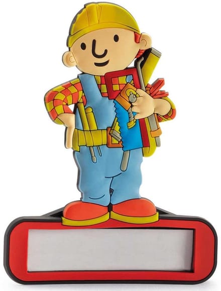 Bob de Bouwer - Naamplaatje - Deurplaatje - Naamsticker - Kinderkamer - Decoratie - Aankleding.