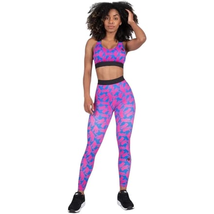 Gorilla Wear - Colby Leggings - Blauw/Roze - L