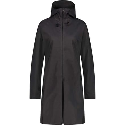 agu SEQ Regenjas Dames Waterdicht - Zwart - Waterkolom 5.000 mm - Om te ritsen tot poncho - Ventilatiepaneel op de rug