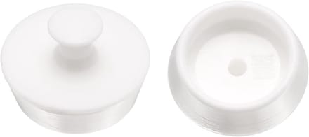 Douche Afvoer Stopper - Badstop Lekvrij - Water Vasthouden - Met Handige Ring - 36-38 mm - Wit