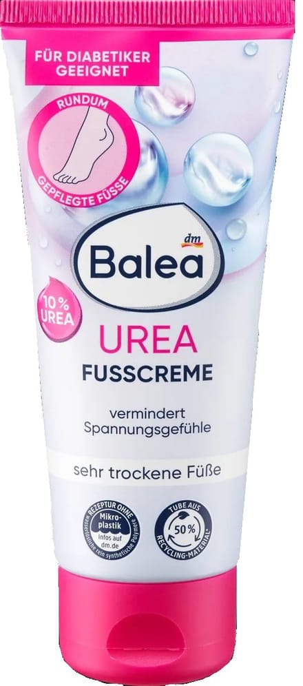 Balea Voetcrème met 10% Ureum | 100ml | Geschikt voor diabetici