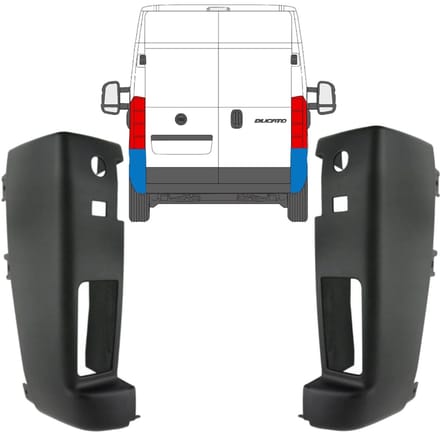Achterbumper hoek voor Citroen Jumper 2006-2018 / Links / Links + Rechts / Set