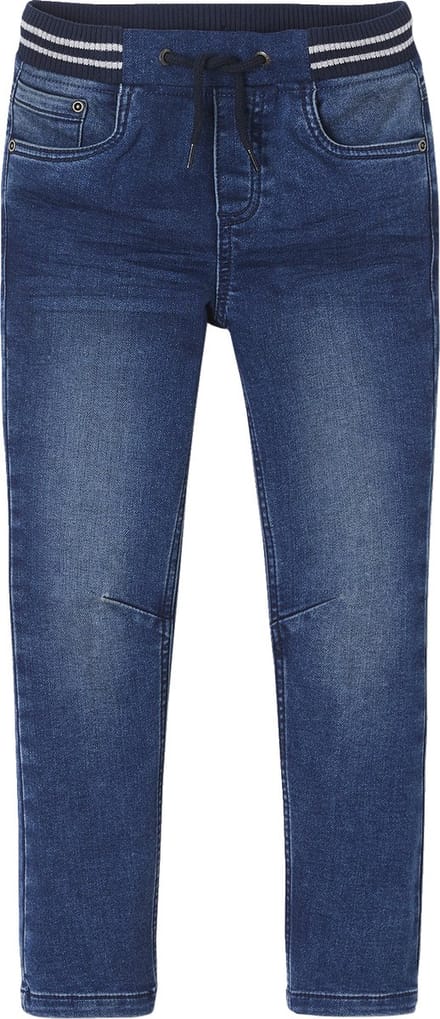 Vertbaudet Rechte fleecebroek jongens denim look