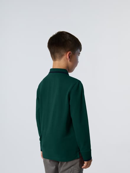 North Sails Polo Shirt Lange mouwen met kraagletters