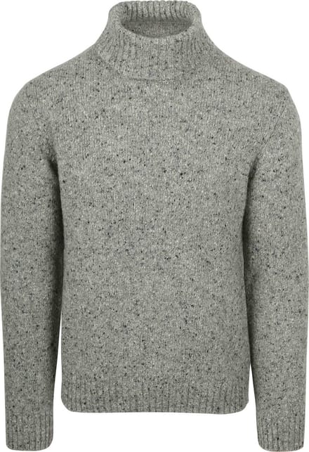 Suitable Coltrui Donnegal Tweed Eco Wool Grijs - Maat M - Heren - Pullover