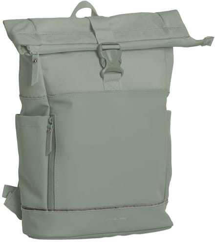 Daniel Ray Pittsburgh Coated Rolltop Rugtas - Laptop Rugzak 15,6" - Oud Groen