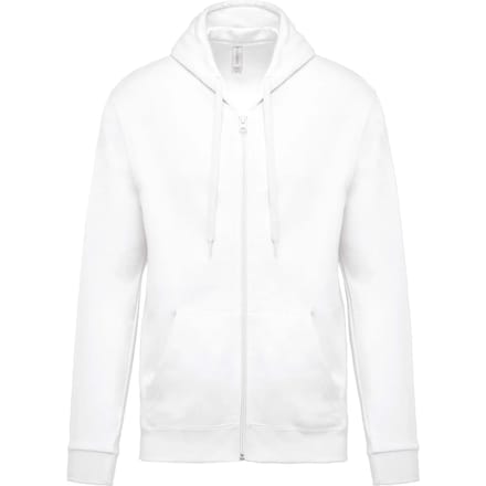 Kariban Sweater met rits en capuchon K479 - White - L