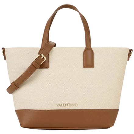Valentino Bags Atena Re Medium Handtas Dames - Imitatieleer - Beige