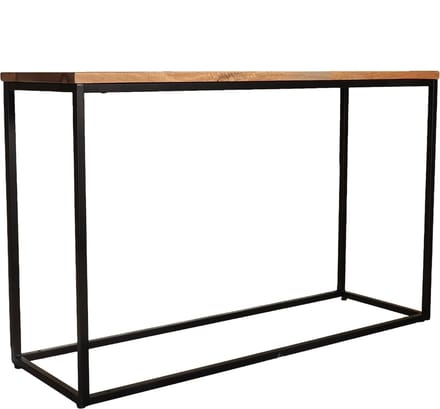 Bijzettafel 120cm duurzaam mangohout lichtbruin Osso industrieel side table