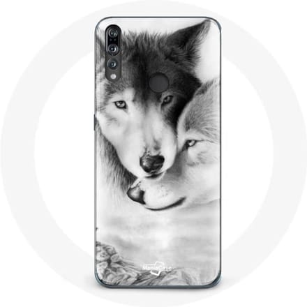 Coque pour Huawei p30 lite Loup Duo animaux