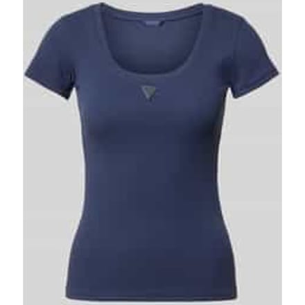 slim fit T-shirt met logo-applicatie