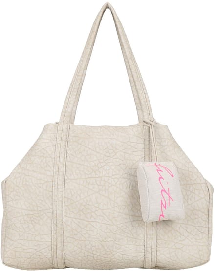 Fritzi aus Preußen shopper schoudertas Ella Shopper Matta White Sand beige