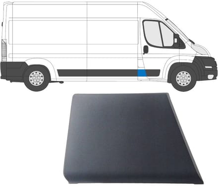 Zijlijst sierlijst voor Citroen Jumper 2006-2018 / Rechts