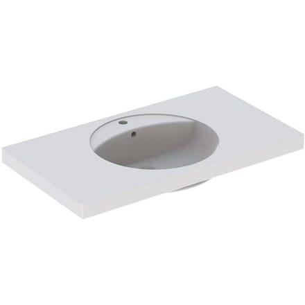 Geberit Preciosa washbasin 100 x 55 cm with tap hole and overflow 124200000