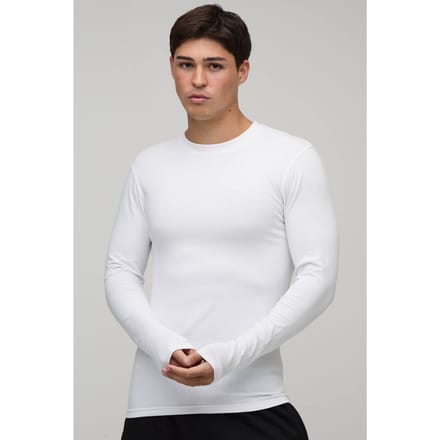 Essentieel Muscle Fit Shirt Met Lange Mouwen | White | Size Medium