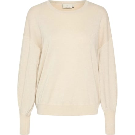 Kaffe KAregina O-neck Knit Dames Trui - Sand Dollar