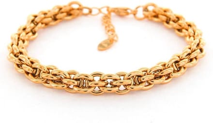 Kalli Schakel Armband Jasseron Gesloten Rosé | 2628