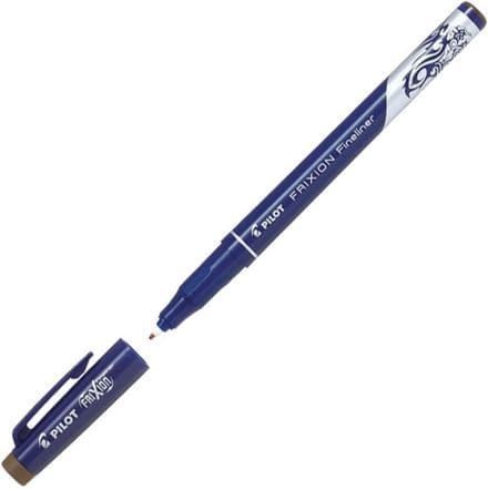 Pilot FriXion Bruine Fineliner - Uitwisbare Fineliner viltstift met 0.45mm schrijfbreedte