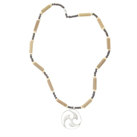 Behave - Houten Kralen Ketting - Surf Ketting - 42 cm