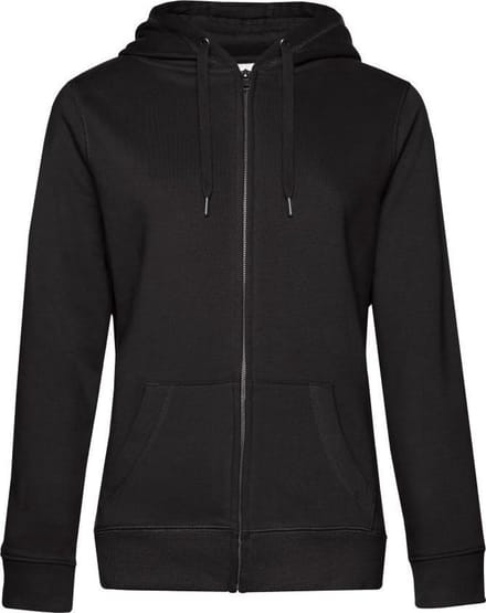 B&C Vrouwen/dames Koningin Hoodie (Zwart)