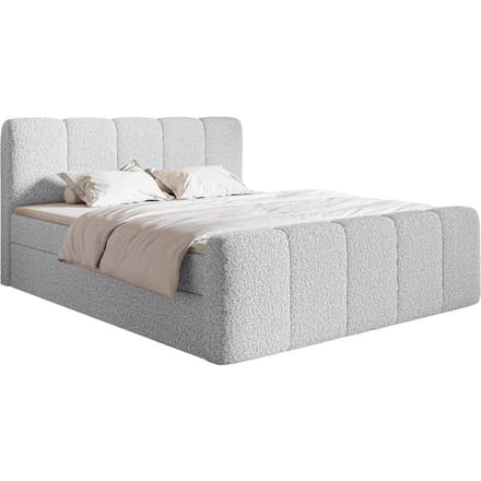 Boxspring Chloe 140x200 bouclé met opbergruimte | NADUVI Collection