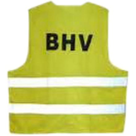 Veiligheidsvest Leina met opdruk "BHV " geel