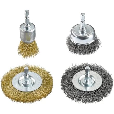 kwb Draadborstelset voor boormachines 597520 4 stuk(s)