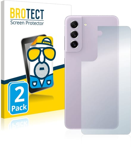 BROTECT - Screenprotector voor Samsung Galaxy S21 FE 5G (Achterkant) - Folie Beschermfolie matte 2 Stuks