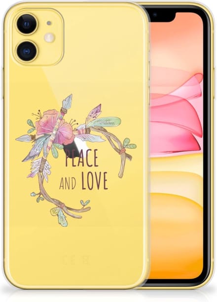 TPU Hoesje voor Apple iPhone 11 Telefoonhoesje met Naam Boho Text